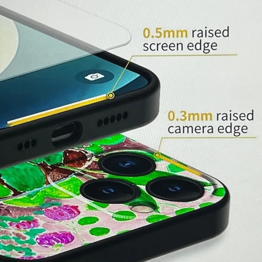 BERKIN ARTS compatible iPhone 12Pro Case Silicone Cover Screen Protector